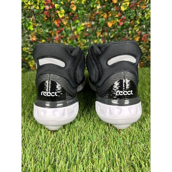 7 Nike Alpha Huarache Elite 4 Mid Black Baseball Cleats Shoes DJ6520-011 Men's 7 - Picture 5 of 9